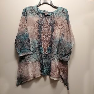 Roz & Ali • boho • bat wing  • long sleeve top